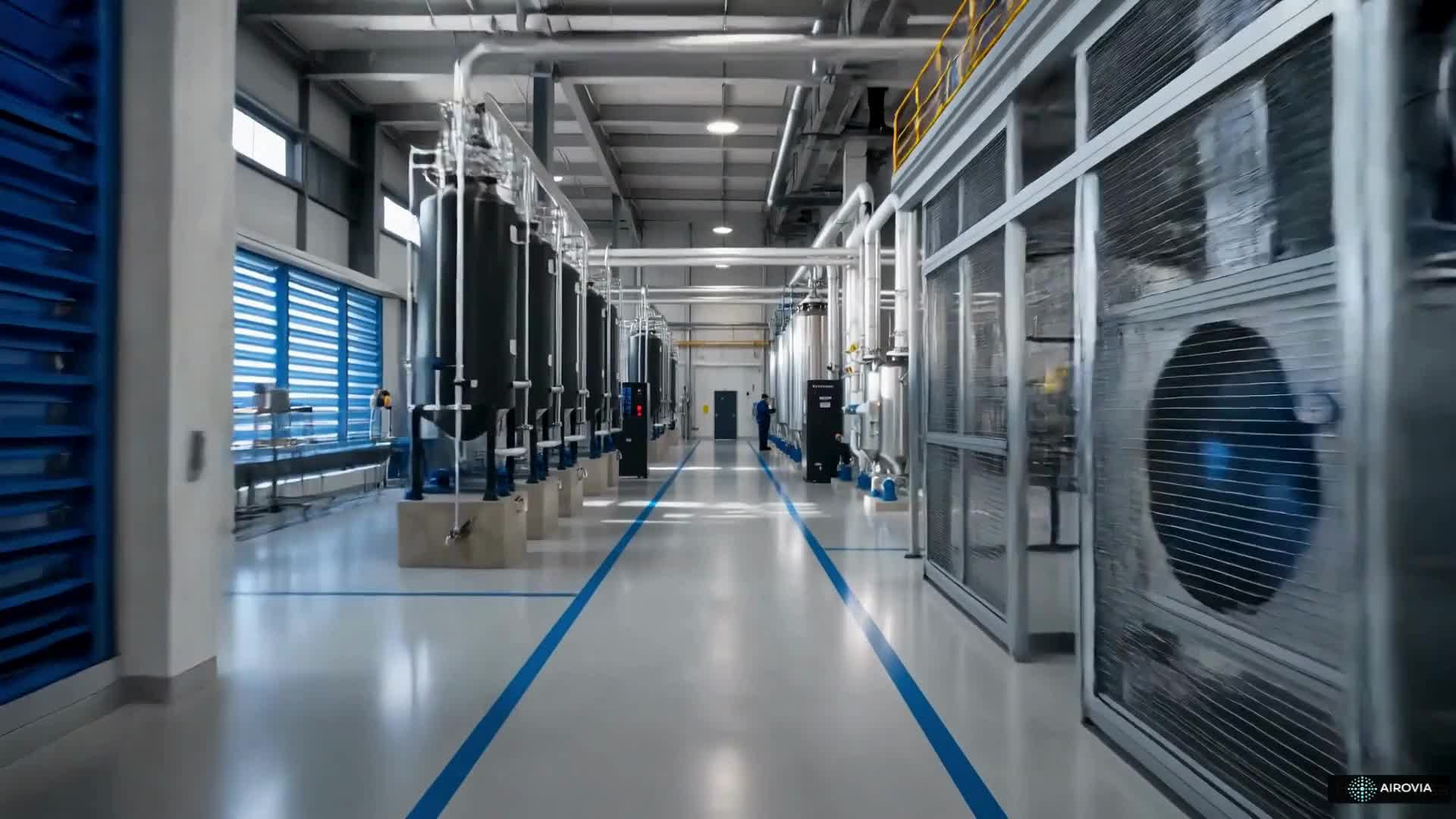 Concept visualization of an integrated industrial water facility
